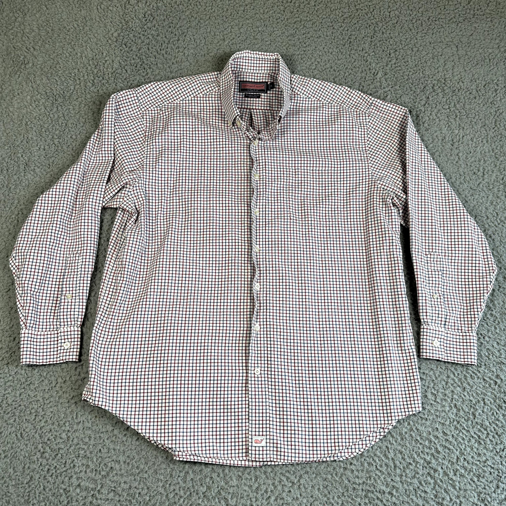 Vineyard Vines Murray Shirt Mens XL Check Button Down 100% Cotton‎ Classiccore